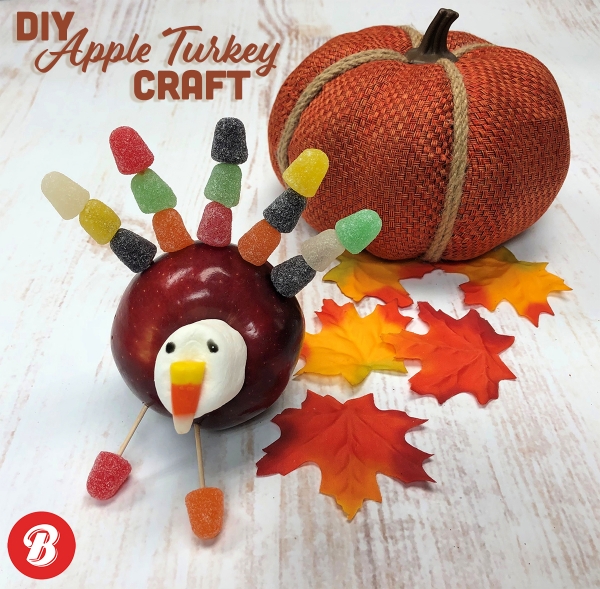 DIY Apple Turkey Craft