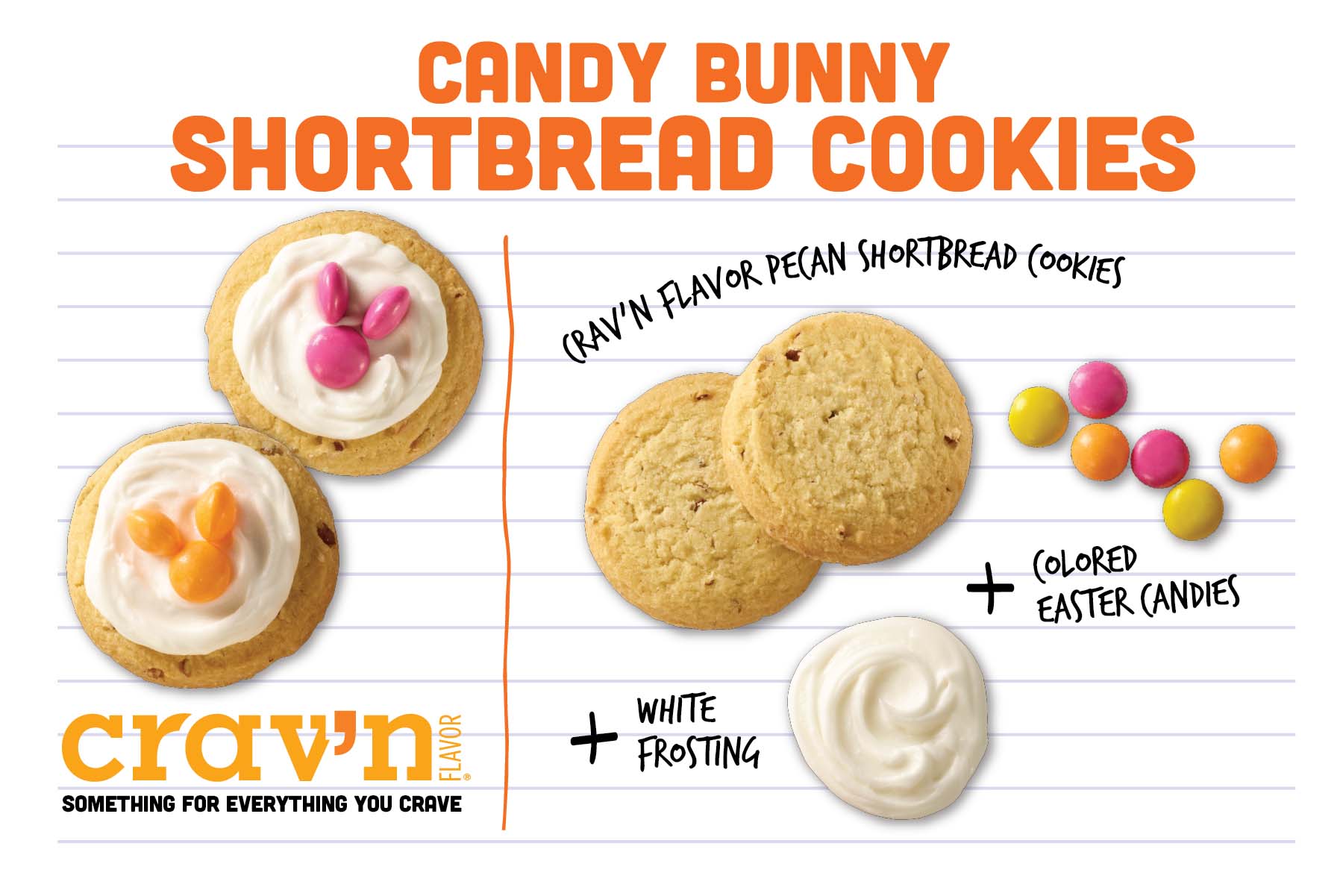 Candy Bunny Shortbread Cookies