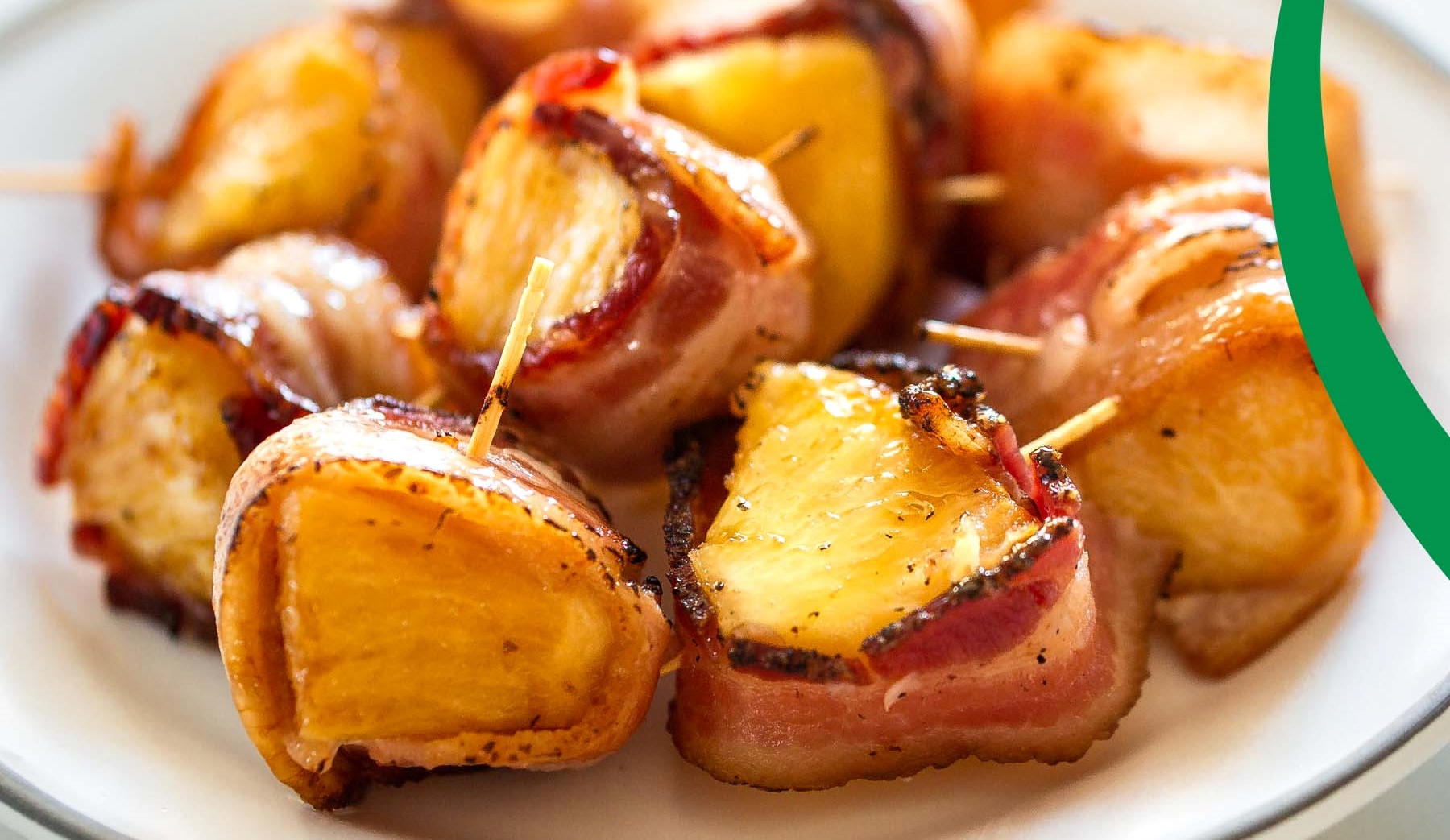 Bacon Wrapped Pineapple