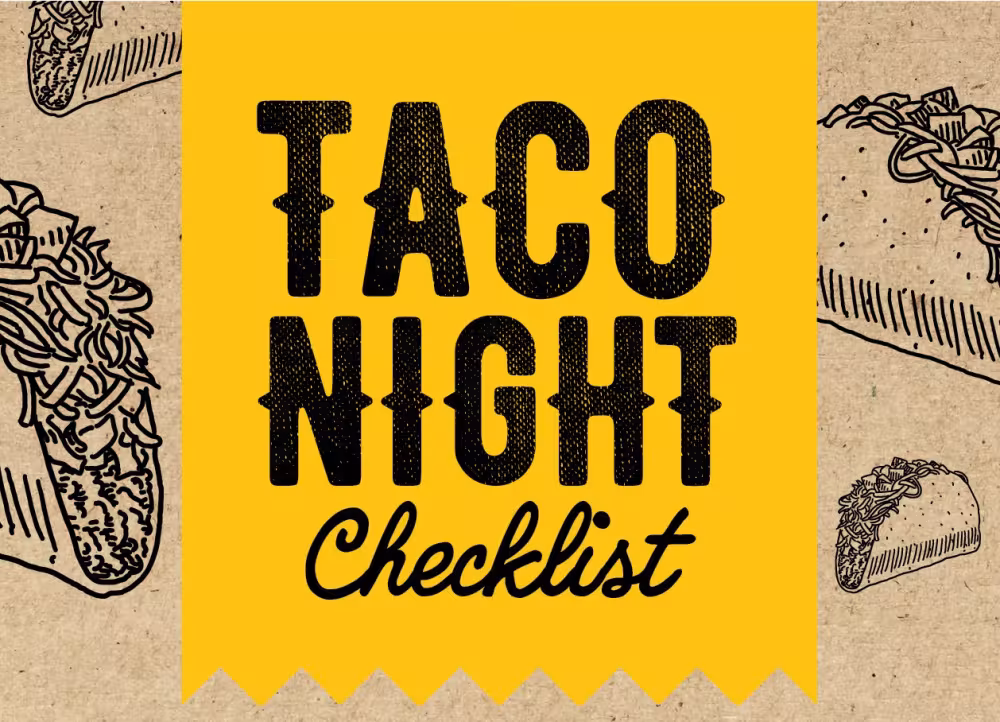 The ULTIMATE Taco Night Checklist