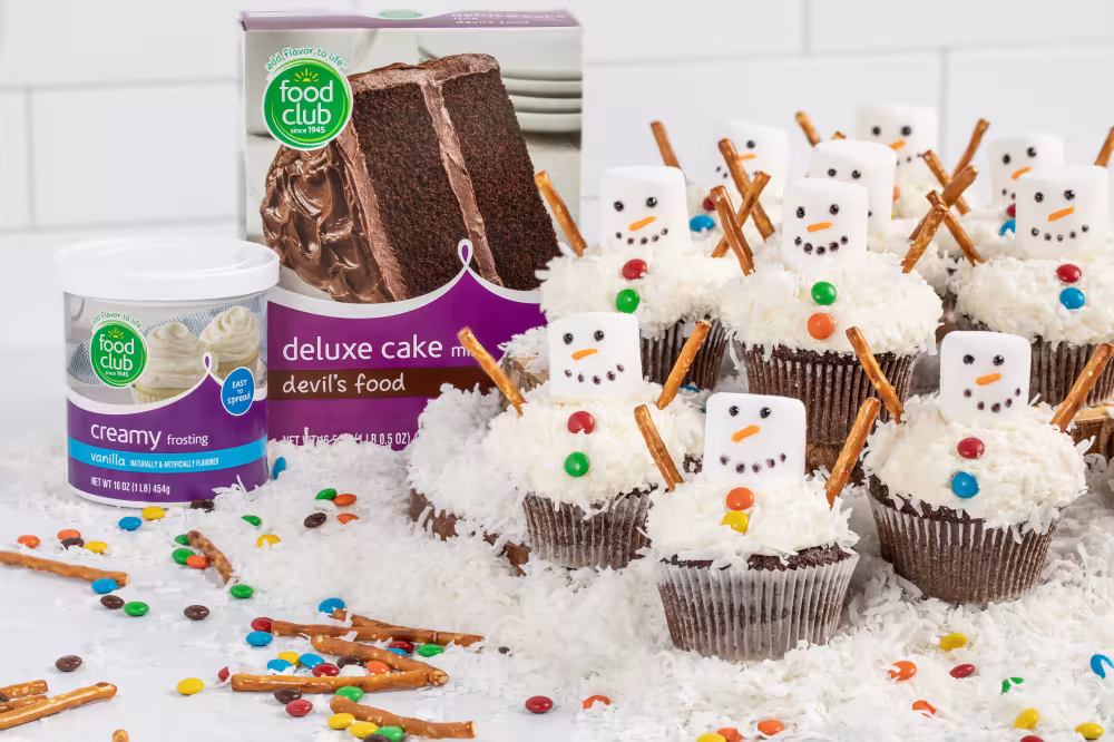 Snowman Cupcakes 