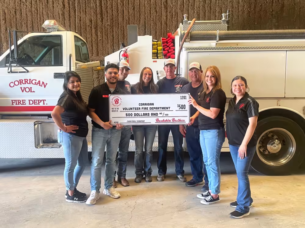 Brookshire Brothers Gives Back to Corrigan Volunteer Fire Department